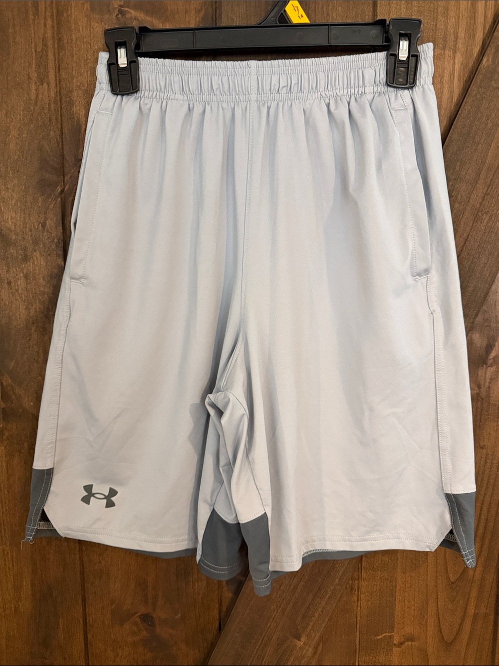 Under Armour Light gray Athletic Performance Shorts with Gray Accents